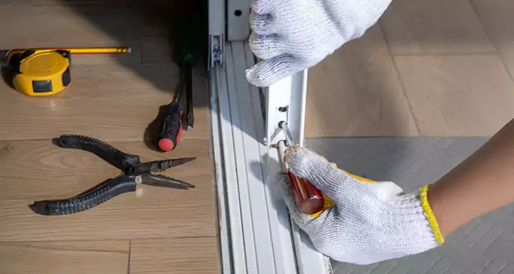 Backyard Sliding Door Track Repair in Pembroke Pines, FL